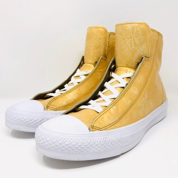 gold converse mens